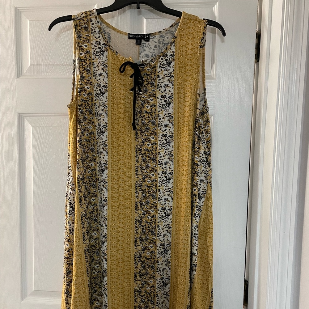 NWT- Multicolor Living Doll dress